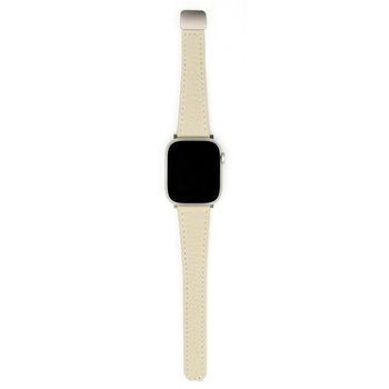 Kožna narukvica s Lychee uzorkom za Apple Watch SE, boja Starlight, magnetska kopča, 20 mm