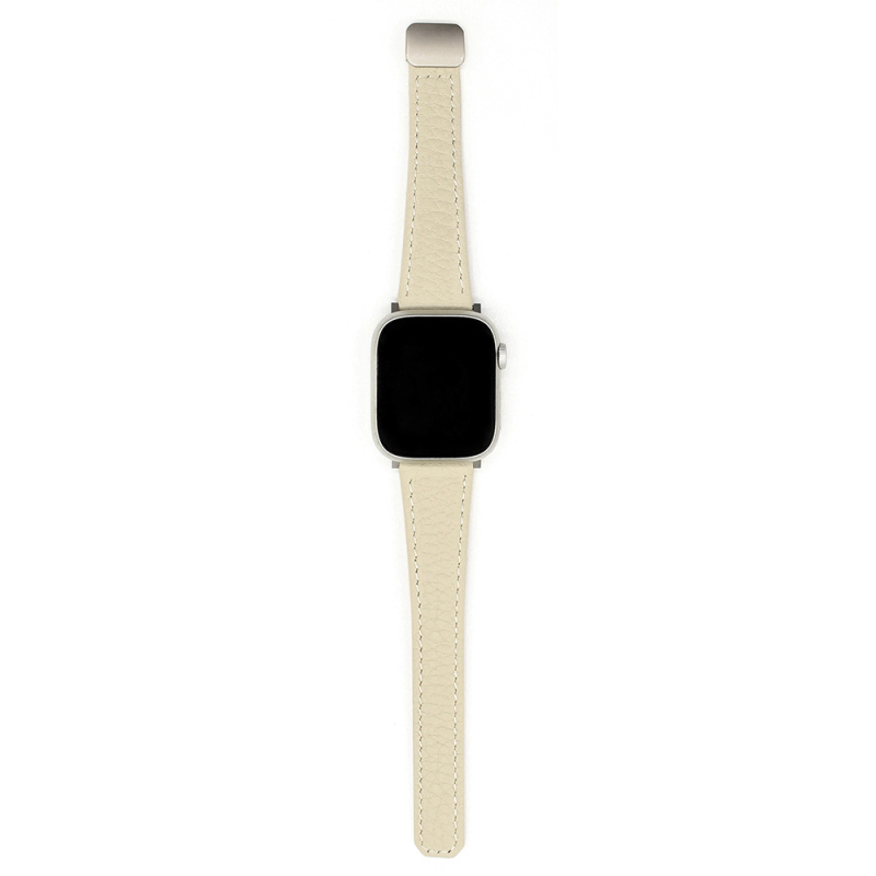 Kožna narukvica s Lychee uzorkom za Apple Watch SE, boja Starlight, magnetska kopča, 20 mm