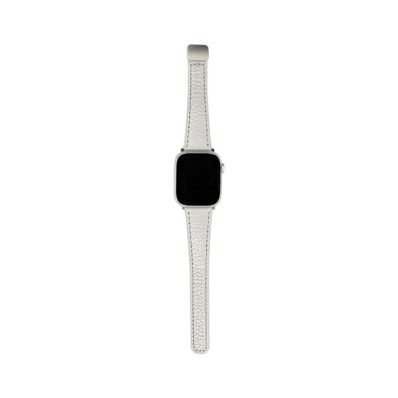 Kožna narukvica s Lychee uzorkom za Apple Watch SE, boja Starlight, magnetska kopča, 20 mm