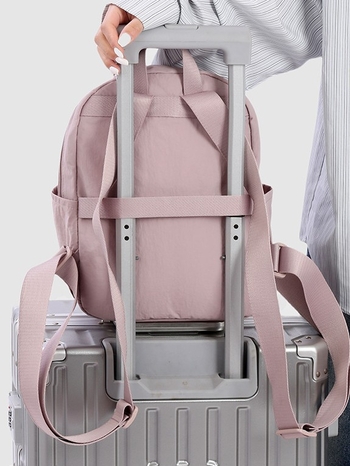 Koreai stílusú hátizsák - Uniszex luxus utazáshoz, bársonyos anyag, 36–55L kapacitás, kompatibil 15 hüvelykes laptophoz, légáteresztő, görbült vállpántok