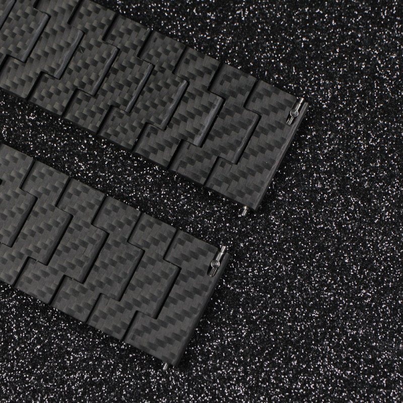 Qadir Brățară pentru Apple Watch din fibră de carbon, închidere magnetică, compatibilă cu Apple Watch Series 3–7 și SE