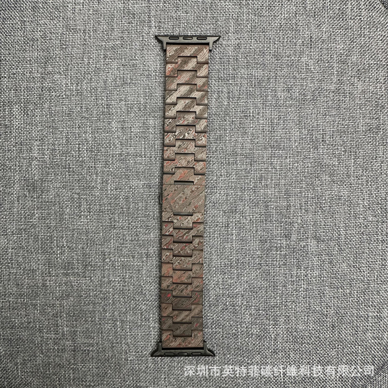 Qadir Brățară pentru Apple Watch din fibră de carbon, închidere magnetică, compatibilă cu Apple Watch Series 3–7 și SE