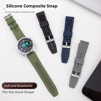 Huawei GT4 kompozitni pleteni remen od silikona i najlona s brzim otpuštanjem, kompatibilan s Watch4Pro Sport GT3Pro 46mm, za muškarce