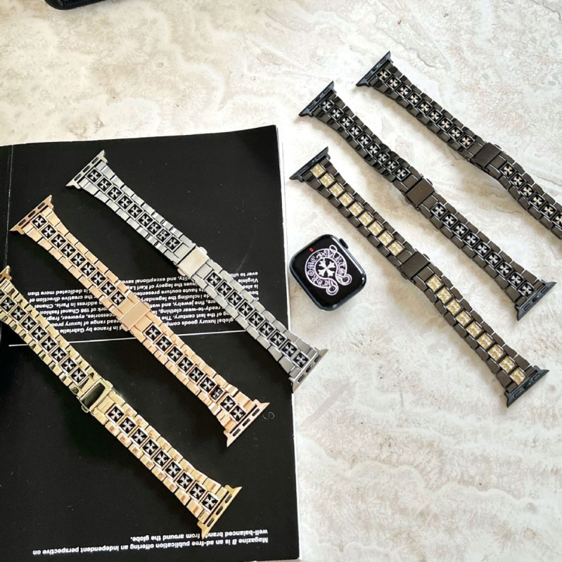 Remen za Apple Watch od cinka legura, širina 20 mm, kompatibilan s veličinama 38/40/41/42/44/45/49 mm, moderan stil, kopča leptir