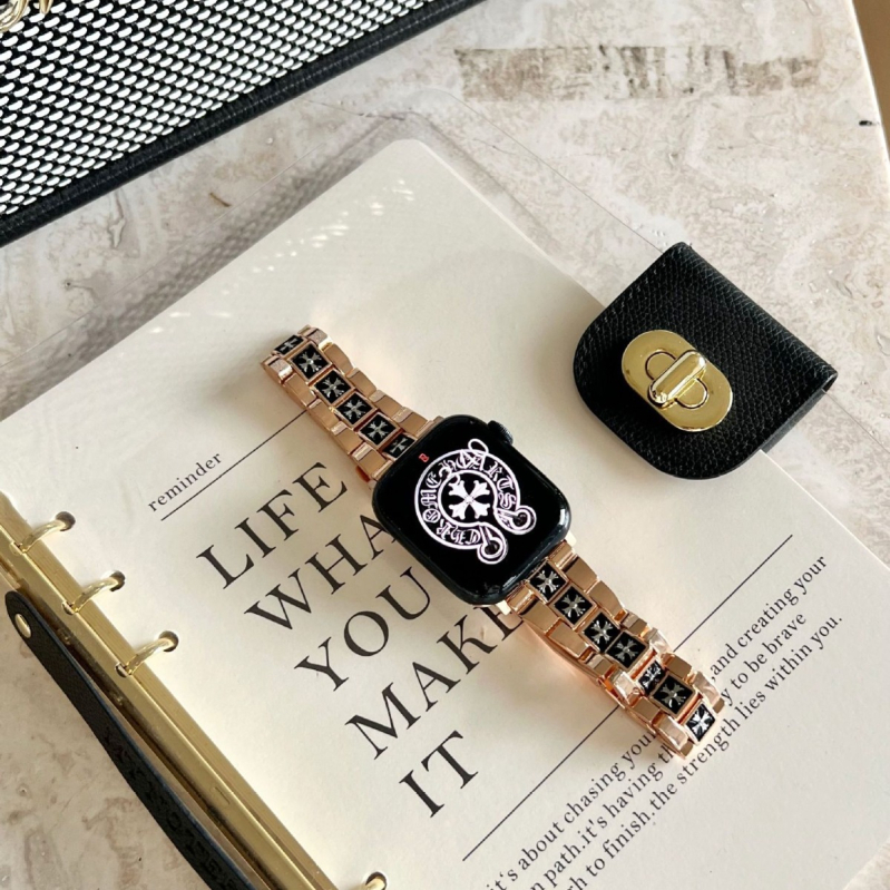 Remen za Apple Watch od cinka legura, širina 20 mm, kompatibilan s veličinama 38/40/41/42/44/45/49 mm, moderan stil, kopča leptir