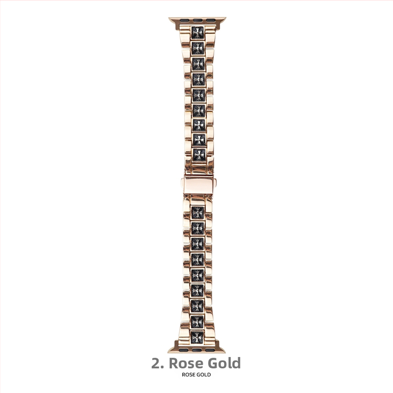 Remen za Apple Watch od cinka legura, širina 20 mm, kompatibilan s veličinama 38/40/41/42/44/45/49 mm, moderan stil, kopča leptir