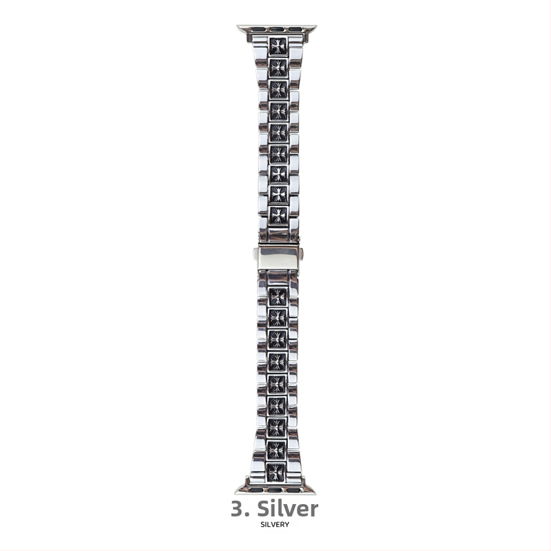 Remen za Apple Watch od cinka legura, širina 20 mm, kompatibilan s veličinama 38/40/41/42/44/45/49 mm, moderan stil, kopča leptir