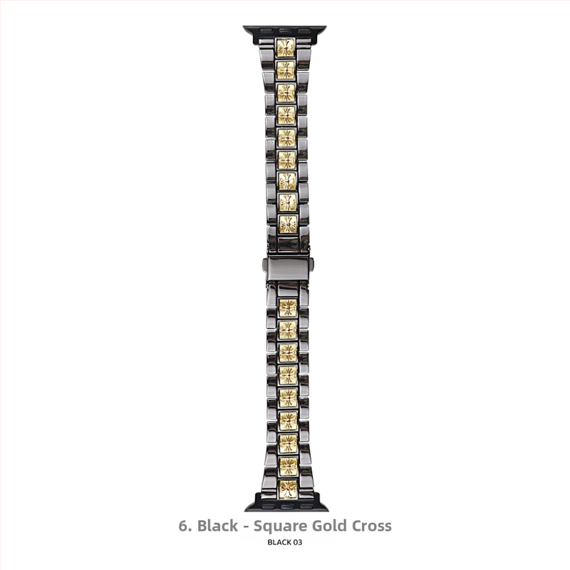 Remen za Apple Watch od cinka legura, širina 20 mm, kompatibilan s veličinama 38/40/41/42/44/45/49 mm, moderan stil, kopča leptir