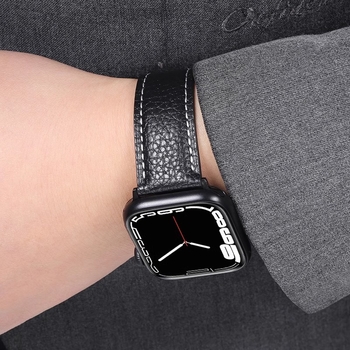 Kožni magnetski kaiš za Apple Watch S10 s teksturom liči