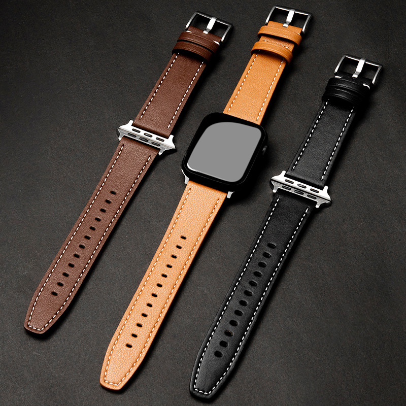 Каишка за Apple Watch Series 8 и Huawei GT2 Pro, заместителна, с механизъм за бързо освобождаване, плоска лента, 22 мм–49 мм