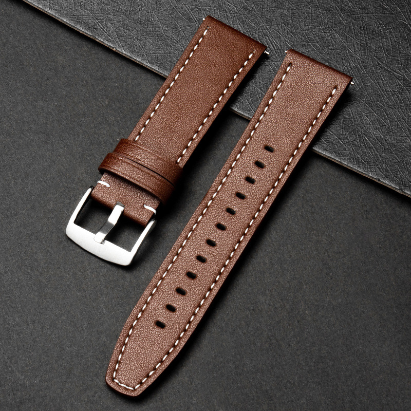 Каишка за Apple Watch Series 8 и Huawei GT2 Pro, заместителна, с механизъм за бързо освобождаване, плоска лента, 22 мм–49 мм