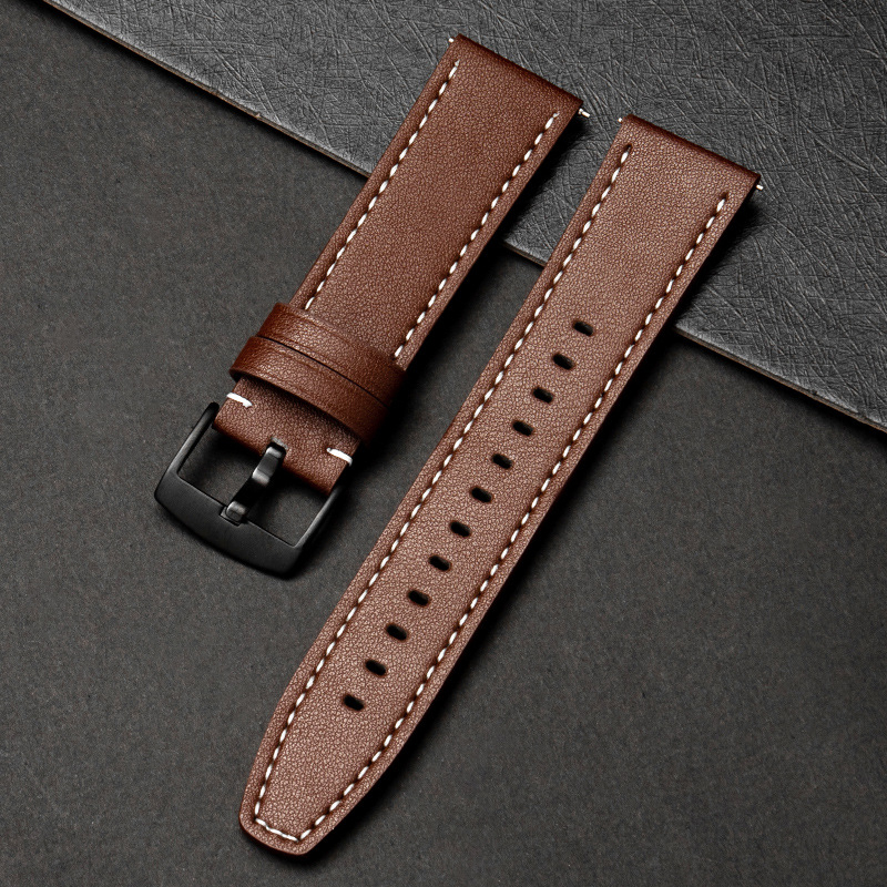 Каишка за Apple Watch Series 8 и Huawei GT2 Pro, заместителна, с механизъм за бързо освобождаване, плоска лента, 22 мм–49 мм
