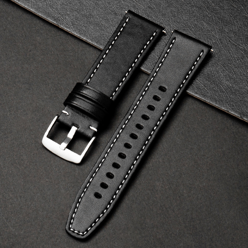 Каишка за Apple Watch Series 8 и Huawei GT2 Pro, заместителна, с механизъм за бързо освобождаване, плоска лента, 22 мм–49 мм