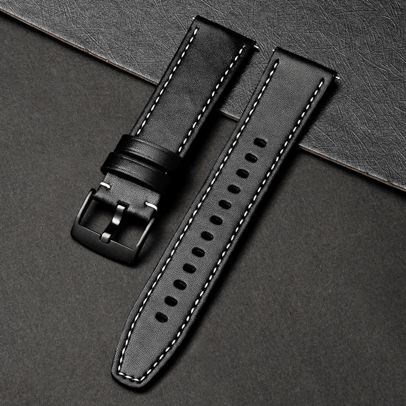 Каишка за Apple Watch Series 8 и Huawei GT2 Pro, заместителна, с механизъм за бързо освобождаване, плоска лента, 22 мм–49 мм