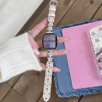 Brățară din piele naturală pentru Apple Watch – stil modern, compatibilă cu Apple Watch, închidere: alt tip