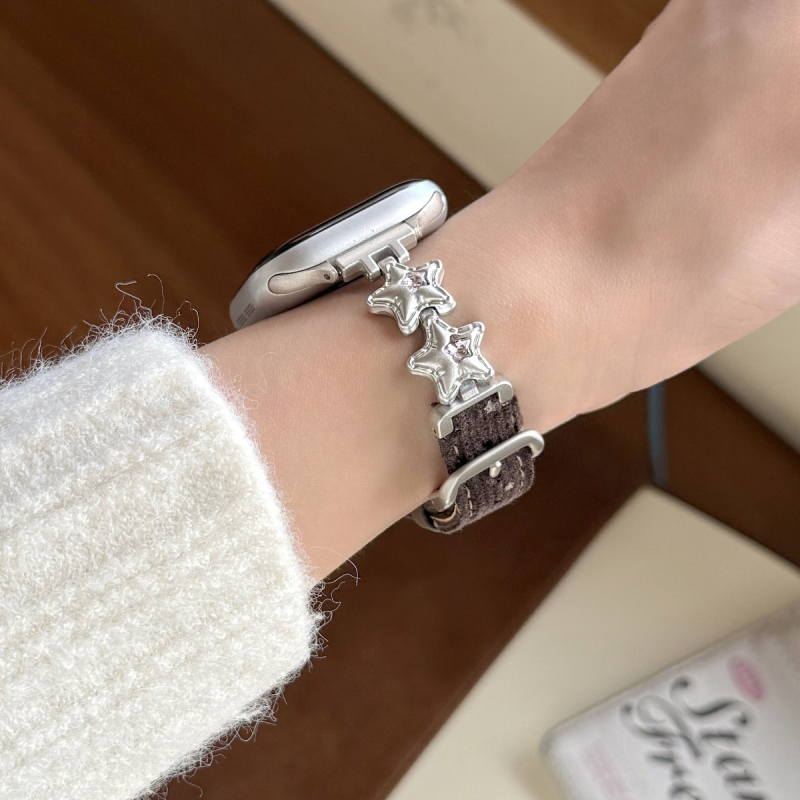 Brățară din piele naturală pentru Apple Watch – stil modern, compatibilă cu Apple Watch, închidere: alt tip