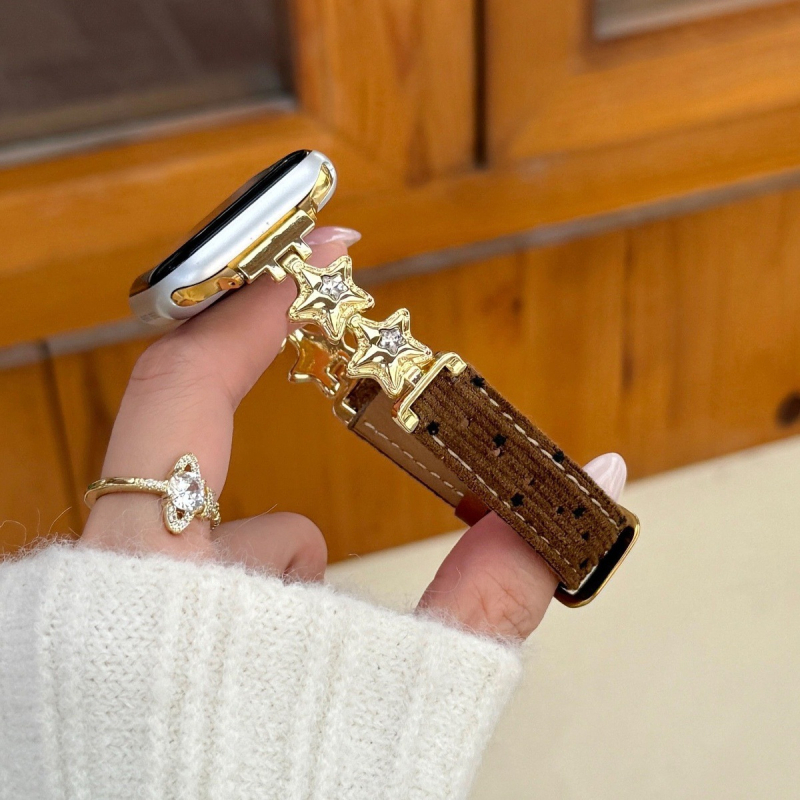 Brățară din piele naturală pentru Apple Watch – stil modern, compatibilă cu Apple Watch, închidere: alt tip