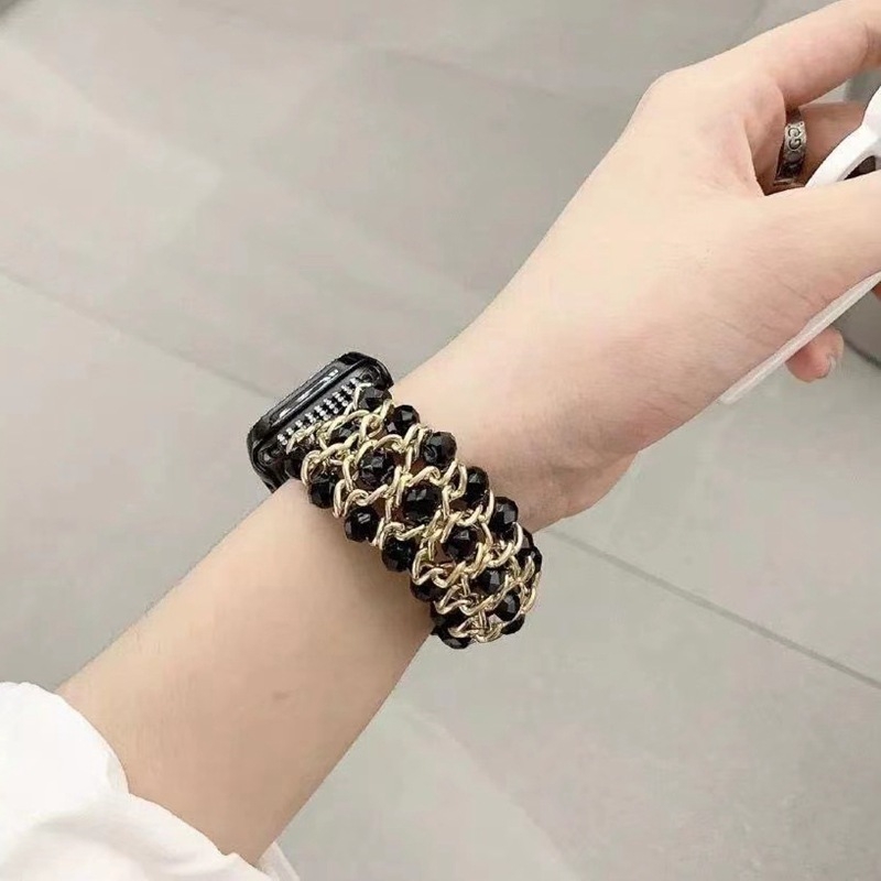 Metalna lančana narukvica s bisernim perlama za Apple Watch, 22 mm