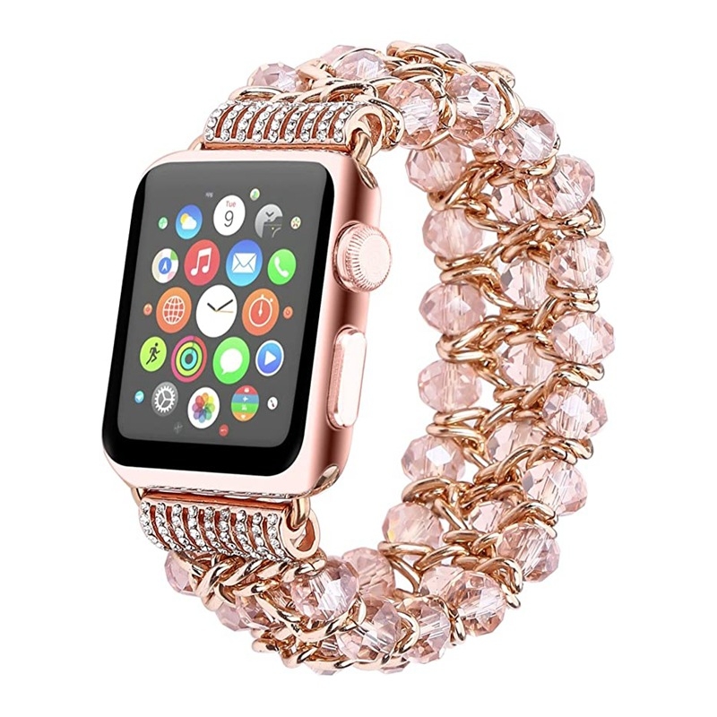 Metalna lančana narukvica s bisernim perlama za Apple Watch, 22 mm