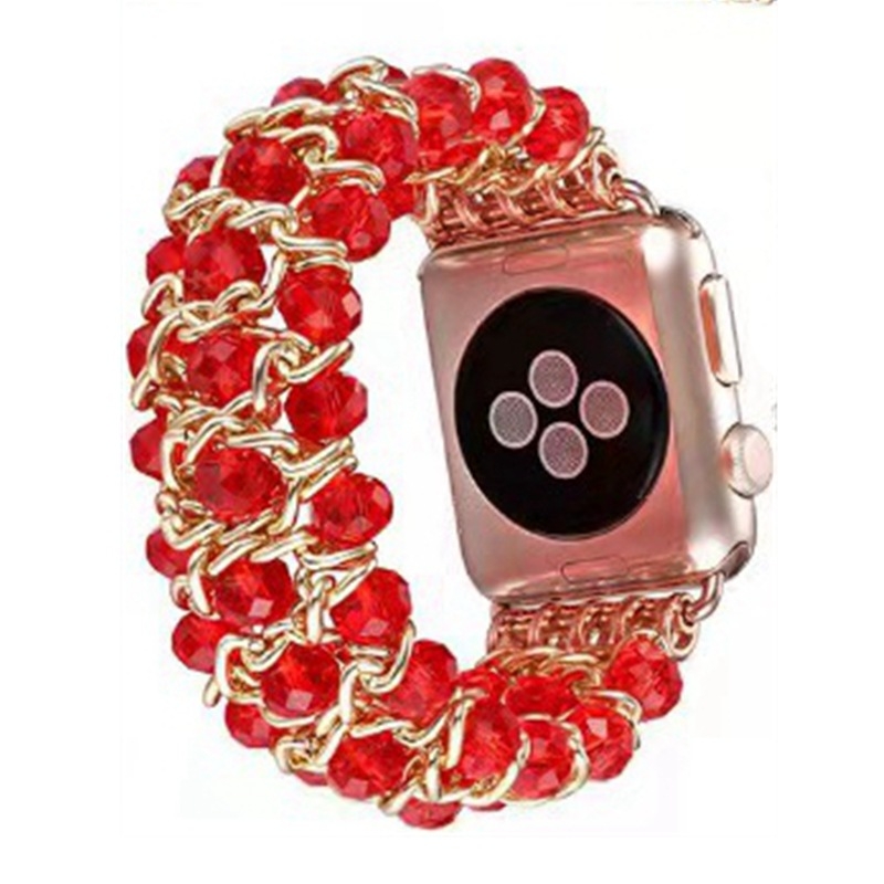 Metalna lančana narukvica s bisernim perlama za Apple Watch, 22 mm