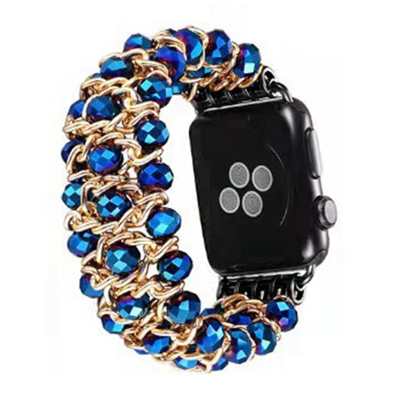 Metalna lančana narukvica s bisernim perlama za Apple Watch, 22 mm