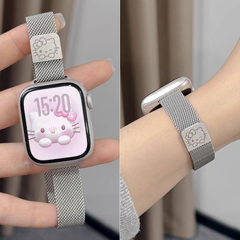 Milanese KT Cat narukvica za Apple Watch, kompatibilna sa serijama 1–11, Ultra 3, SE 3