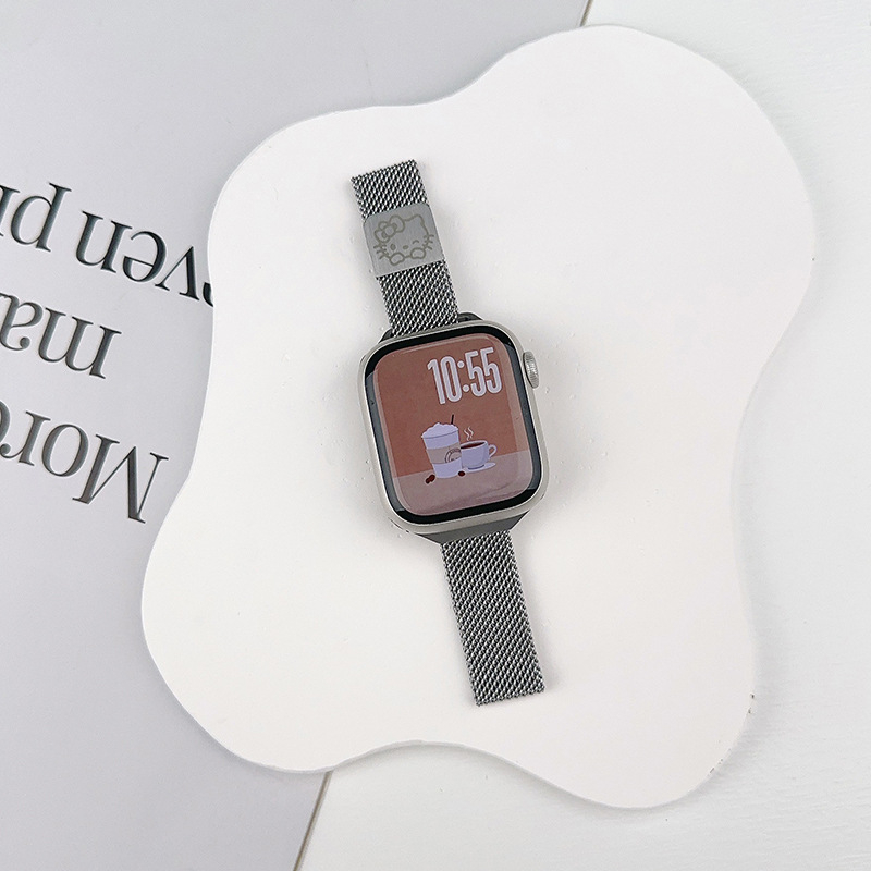 Milanese KT Cat narukvica za Apple Watch, kompatibilna sa serijama 1–11, Ultra 3, SE 3
