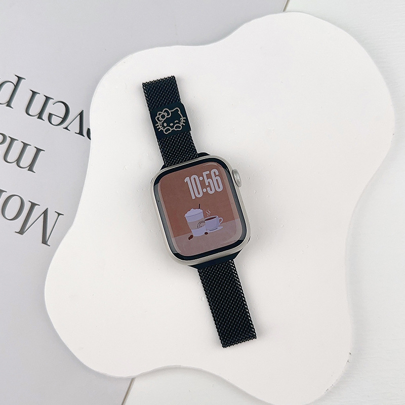Milanese KT Cat narukvica za Apple Watch, kompatibilna sa serijama 1–11, Ultra 3, SE 3