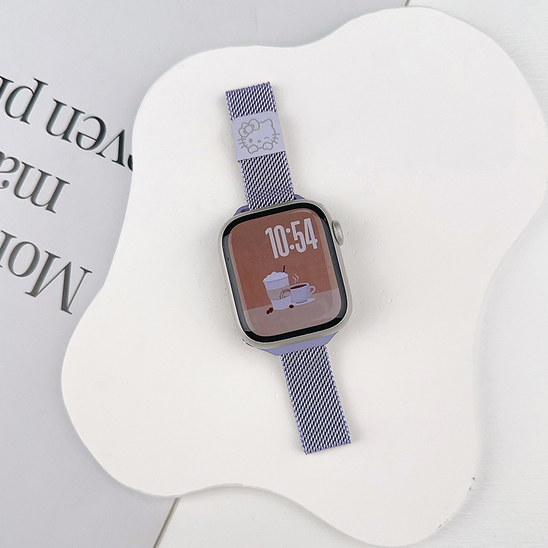Milanese KT Cat narukvica za Apple Watch, kompatibilna sa serijama 1–11, Ultra 3, SE 3