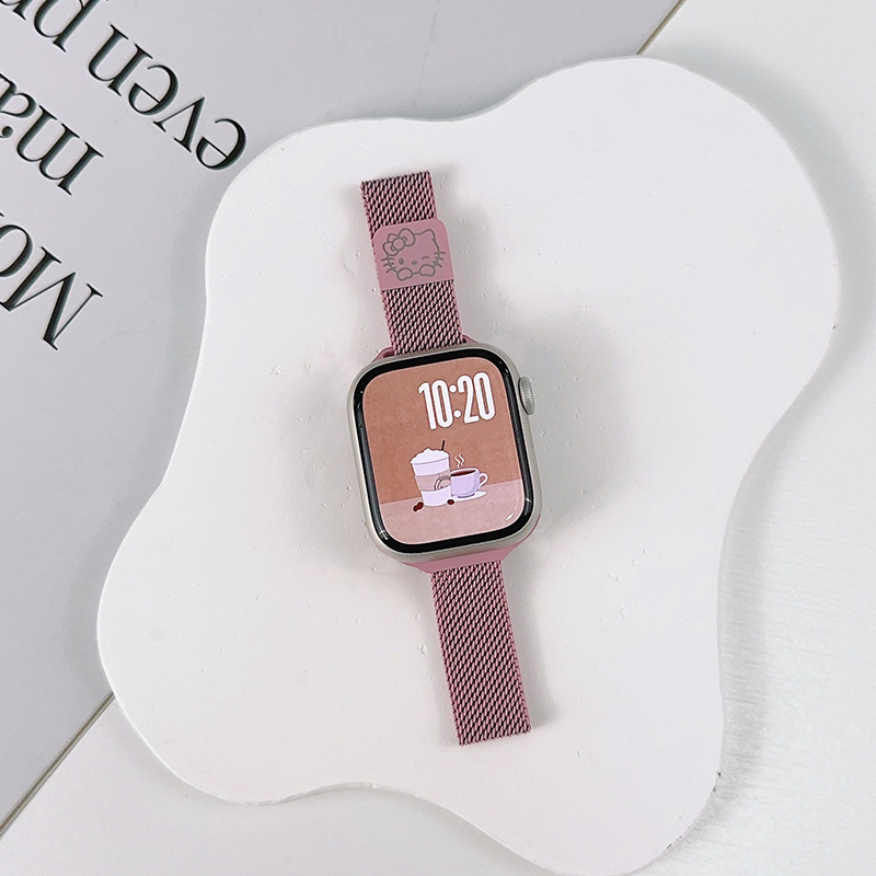 Milanese KT Cat narukvica za Apple Watch, kompatibilna sa serijama 1–11, Ultra 3, SE 3