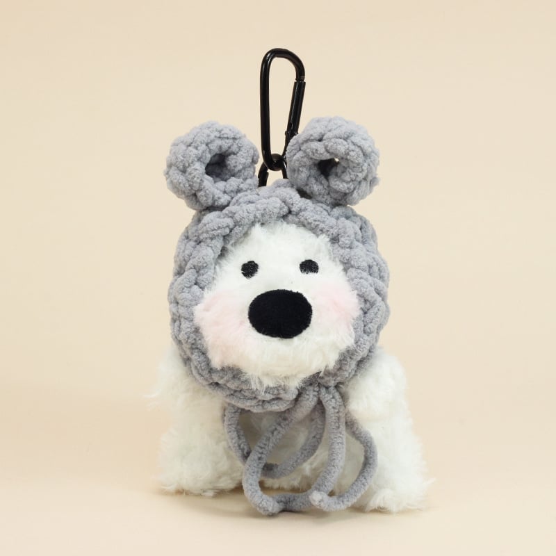 Плюшен ключодържател за куче – Уест Хайлънд териер, къса плюш, пълнеж PP памук, за възраст 14+