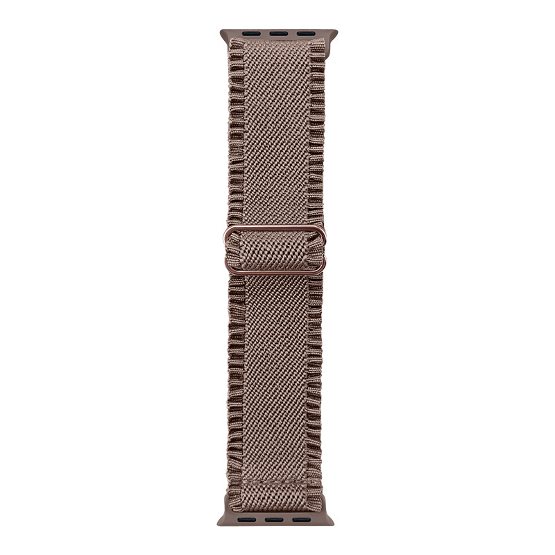 Jia Ruicheng Nylon Woven Lace-Edged Watch Band για Apple Watch 1-11, Ultra3, SE3; Υλικό: Nylon woven; Κούμπωμα: Ιαπωνική αγκράφα; Μέγεθος διεπαφής: Προσαρμοστικό; Βάρος: 8.3 g