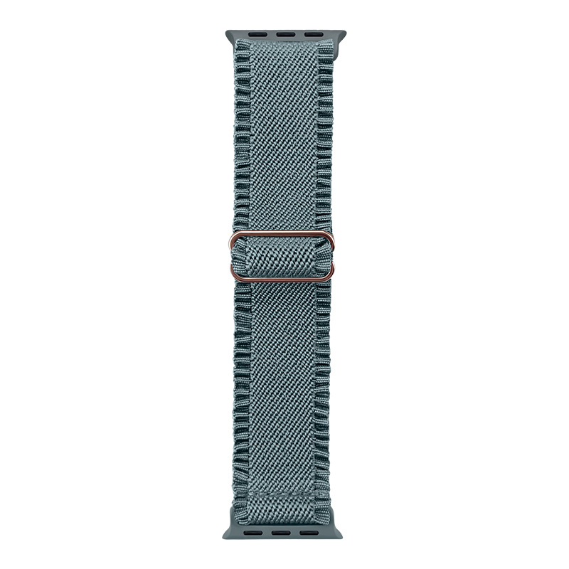 Jia Ruicheng Nylon Woven Lace-Edged Watch Band για Apple Watch 1-11, Ultra3, SE3; Υλικό: Nylon woven; Κούμπωμα: Ιαπωνική αγκράφα; Μέγεθος διεπαφής: Προσαρμοστικό; Βάρος: 8.3 g