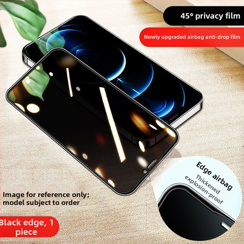 Защитно покритие за целия екран от закалено стъкло за iPhone 13, 12/11 Pro, X/XR/XS Max — анти поверителност, HD яснота, анти Blu-ray