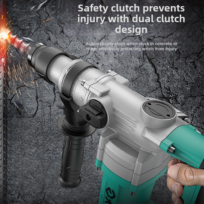 Dayi kvadrātiska roktura elektriskais sitējs urbjmašīna, 2 režīmi: sitiena urbšana, 220V AC