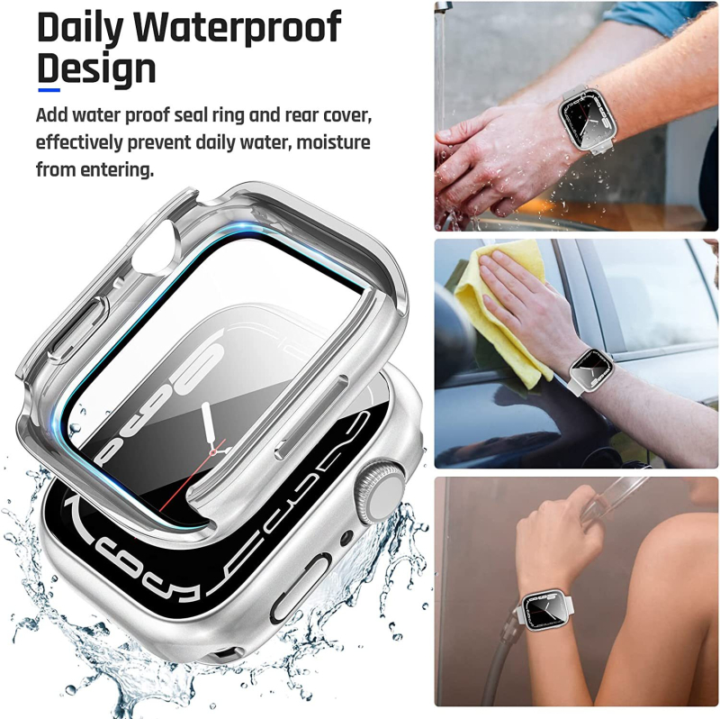 Apple Watch S10 vodootporna maska s kaljenim staklom – sveobuhvatna zaštita