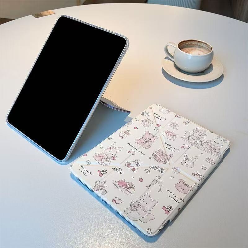 PC anyagú iPad védőtok - Kétfunkciós dizájn, Ütésálló, Kopásálló, Esésálló