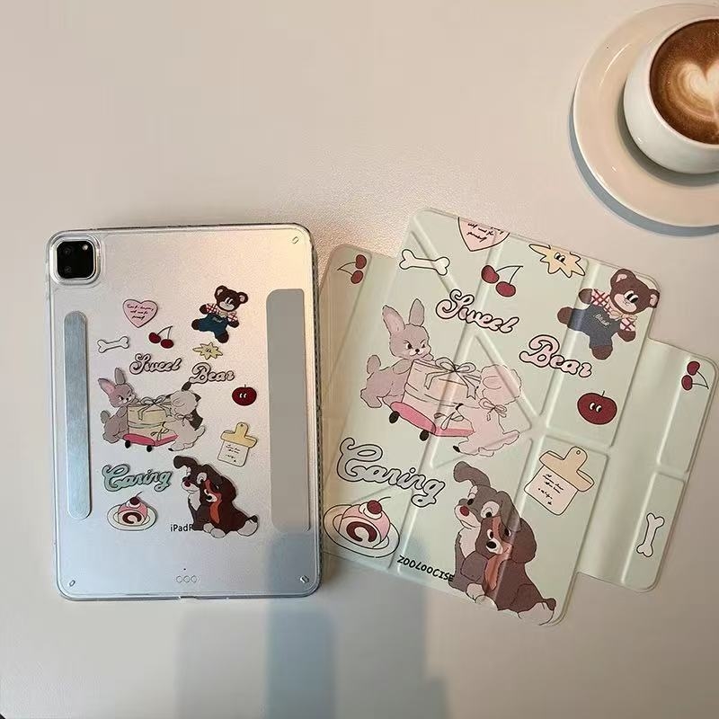 PC anyagú iPad védőtok - Kétfunkciós dizájn, Ütésálló, Kopásálló, Esésálló