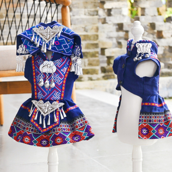 Облекло за домашни любимци в стил принцеса, плат Cocaja, пола за кучета и котки, етно дизайн