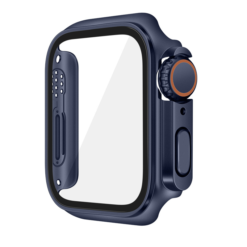 PC προστατευτικό περίβλημα για Apple Watch iWatchs10/8/7/SE με ενσωματωμένο προστατευτικό οθόνης