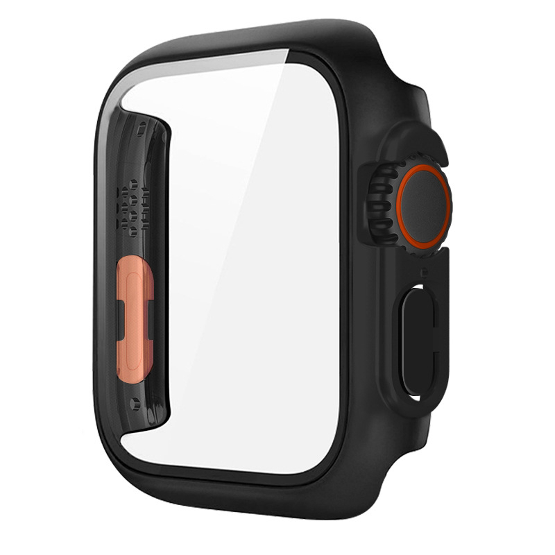 PC προστατευτικό περίβλημα για Apple Watch iWatchs10/8/7/SE με ενσωματωμένο προστατευτικό οθόνης