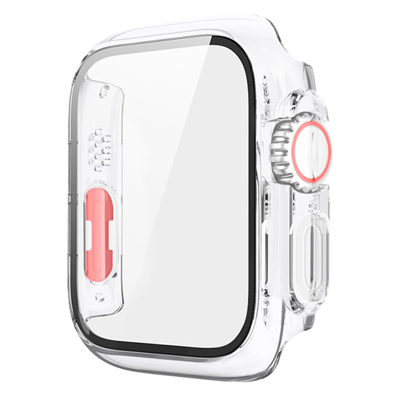 PC προστατευτικό περίβλημα για Apple Watch iWatchs10/8/7/SE με ενσωματωμένο προστατευτικό οθόνης