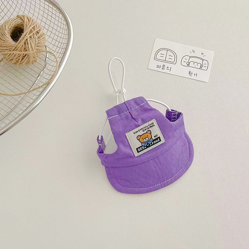 Șapcă pentru animale de companie: universală pentru pisici și câini, din bumbac respirabil, finisaj embosat, stil casual, pentru toate anotimpurile