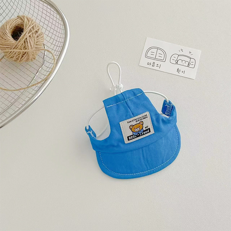 Șapcă pentru animale de companie: universală pentru pisici și câini, din bumbac respirabil, finisaj embosat, stil casual, pentru toate anotimpurile