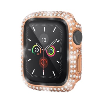 Apple Watch futrola s dijamantima, potpuno pokriće, PC zaštitna folija, jednodijelni dizajn, za Apple Watch Series 10