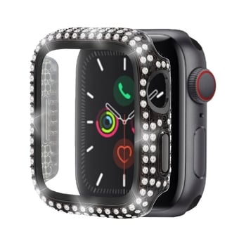 Apple Watch futrola s dijamantima, potpuno pokriće, PC zaštitna folija, jednodijelni dizajn, za Apple Watch Series 10