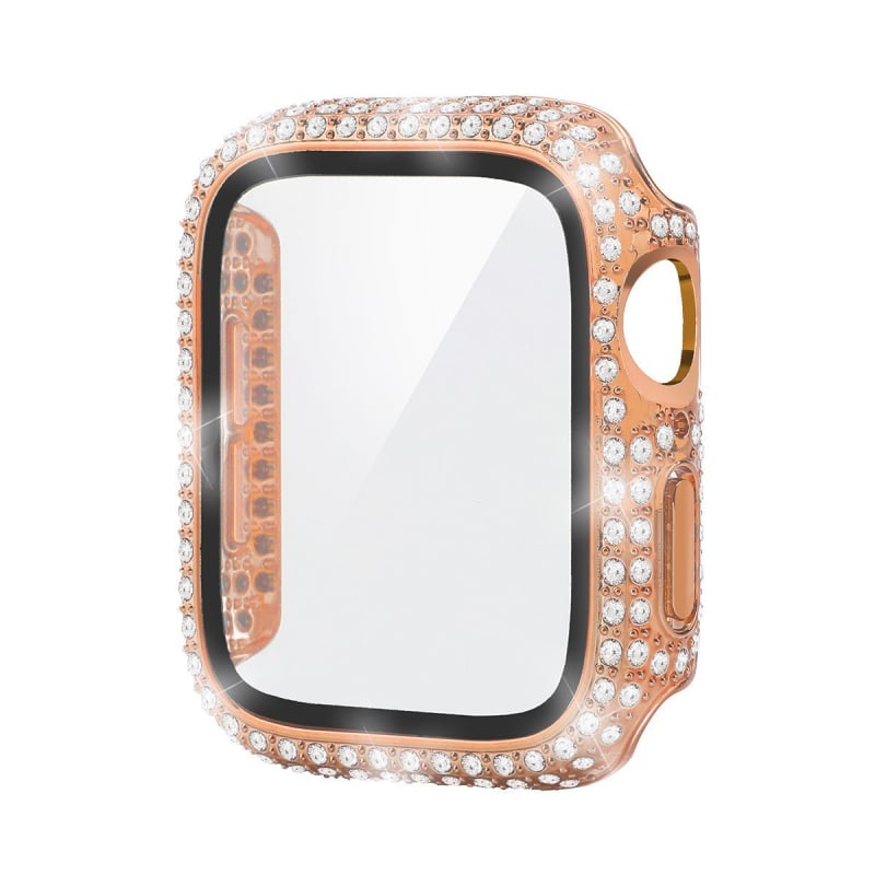 Apple Watch futrola s dijamantima, potpuno pokriće, PC zaštitna folija, jednodijelni dizajn, za Apple Watch Series 10