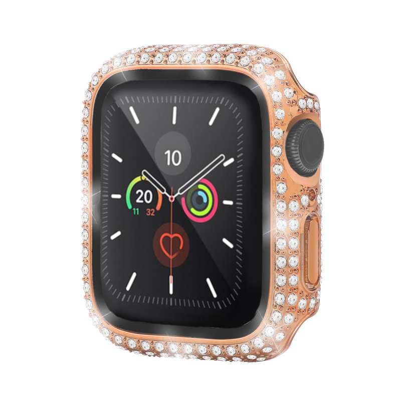 Apple Watch futrola s dijamantima, potpuno pokriće, PC zaštitna folija, jednodijelni dizajn, za Apple Watch Series 10