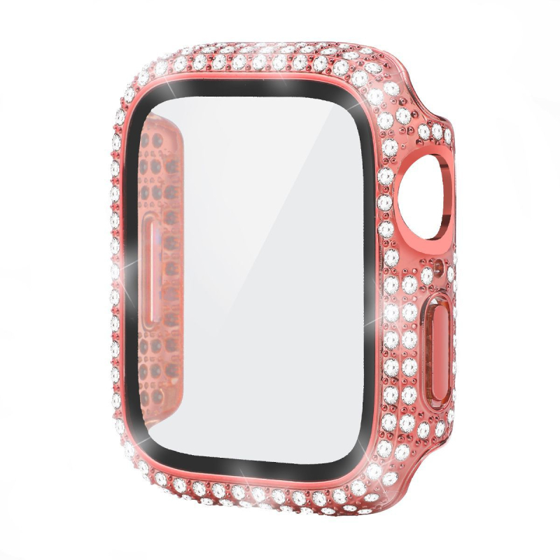 Apple Watch futrola s dijamantima, potpuno pokriće, PC zaštitna folija, jednodijelni dizajn, za Apple Watch Series 10