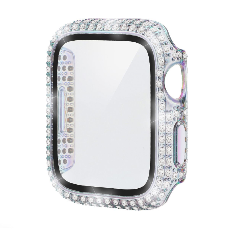 Apple Watch futrola s dijamantima, potpuno pokriće, PC zaštitna folija, jednodijelni dizajn, za Apple Watch Series 10